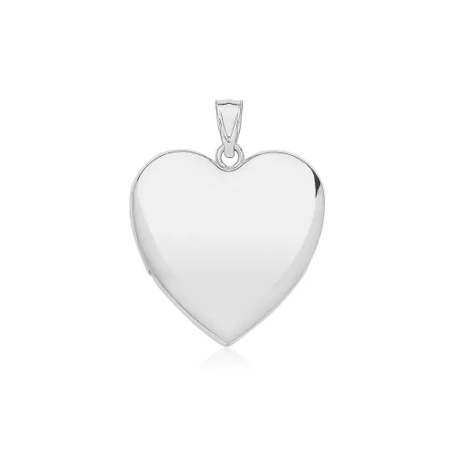 Large Silver Heart Locket 28x23mm 4.7g